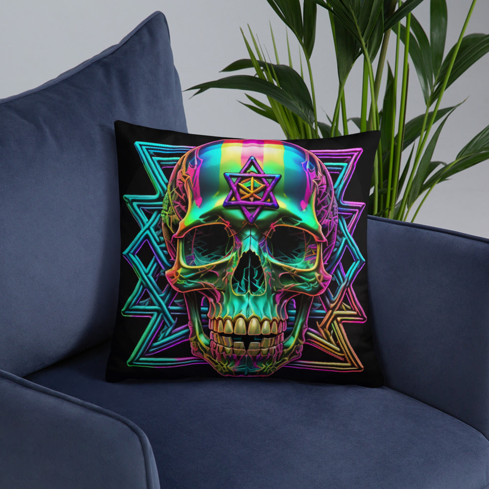 Cromo Skull | Star of David | Pillow Case