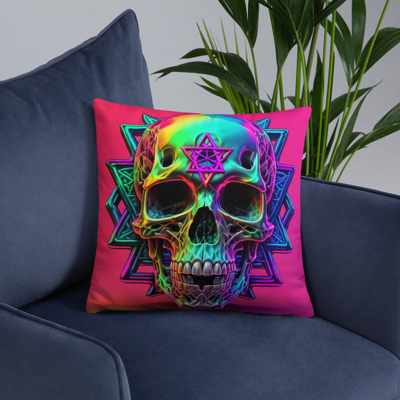 Cromo Skull | Star of David | Pillow Case