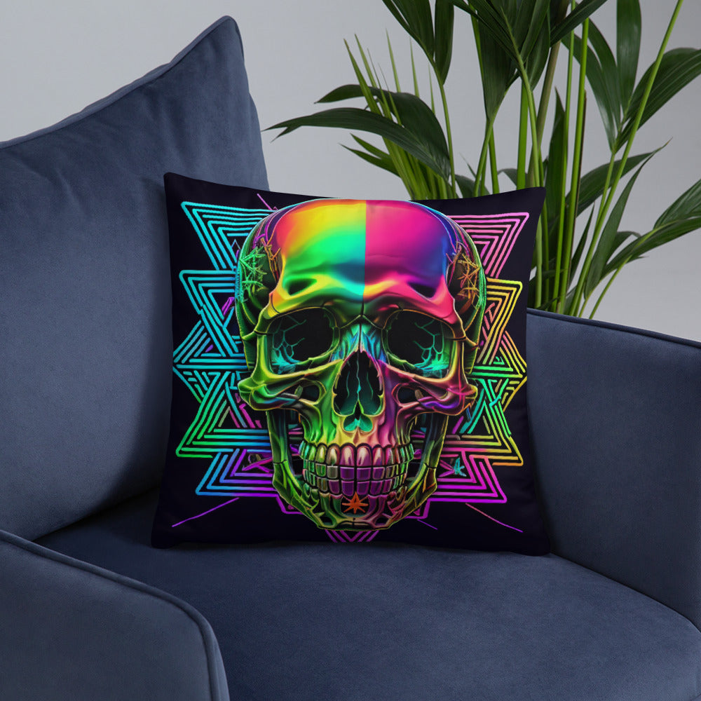 Cromo Skull | Star of David | Pillow Case