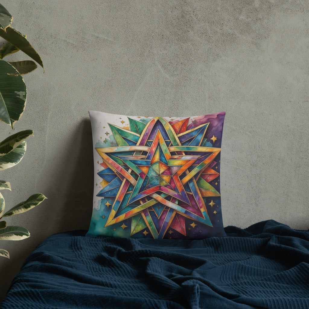 Vibrant Song | Star of David | Pillow Case