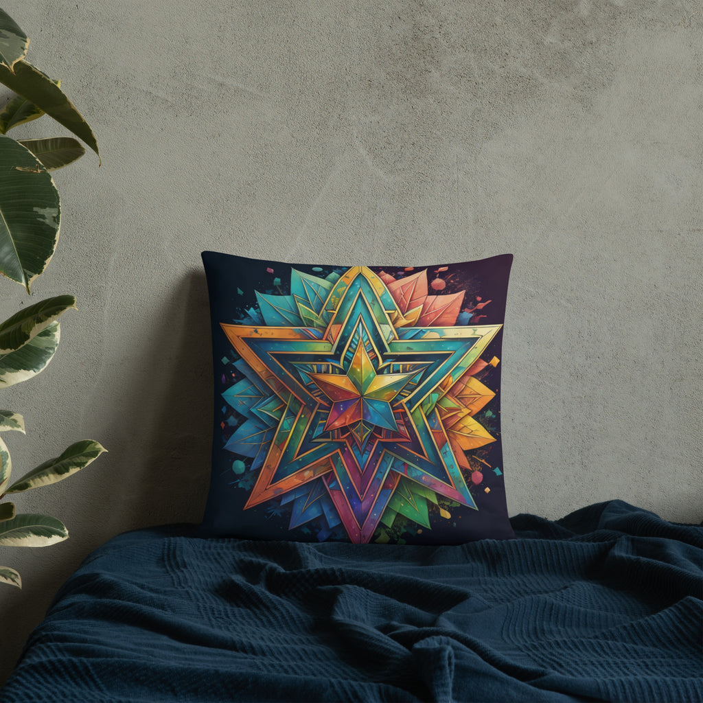 Vibrant Song | Star of David | Pillow Case
