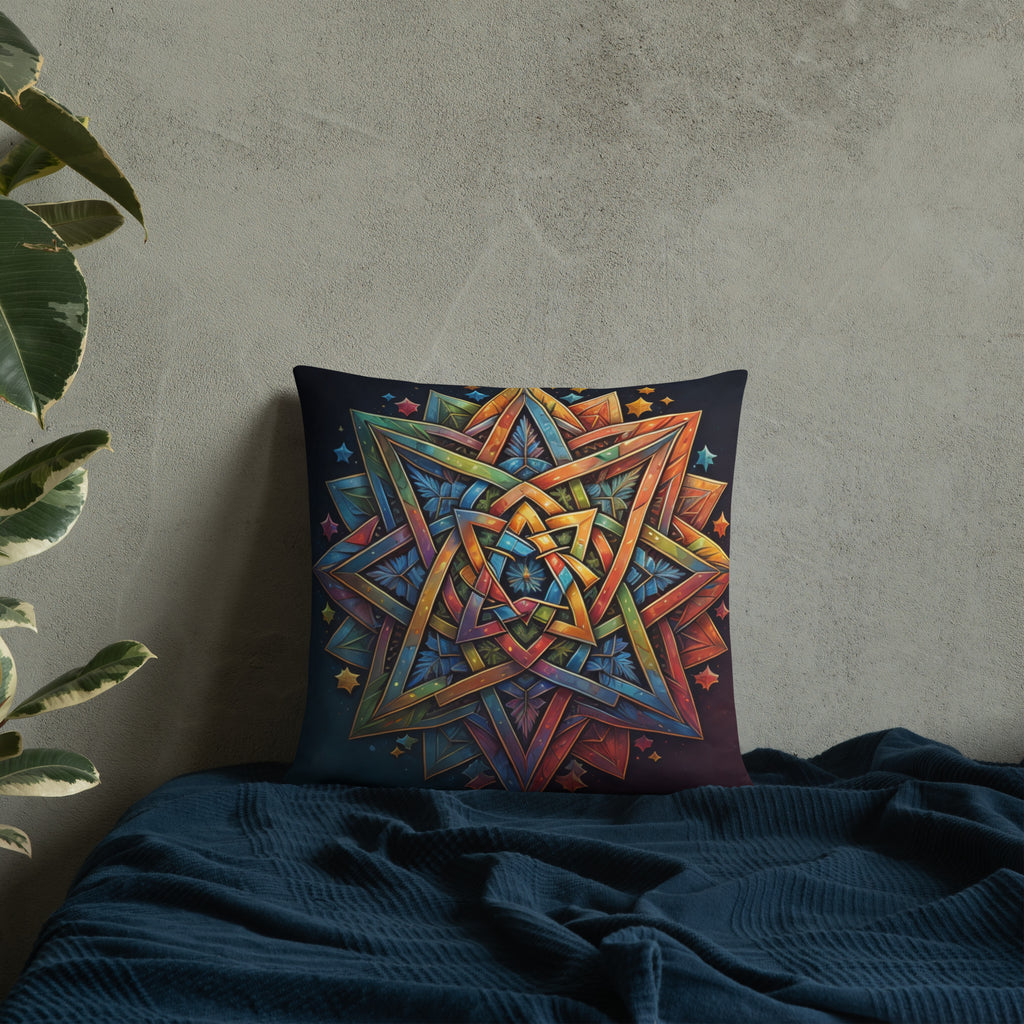 Vibrant Song | Star of David | Pillow Case