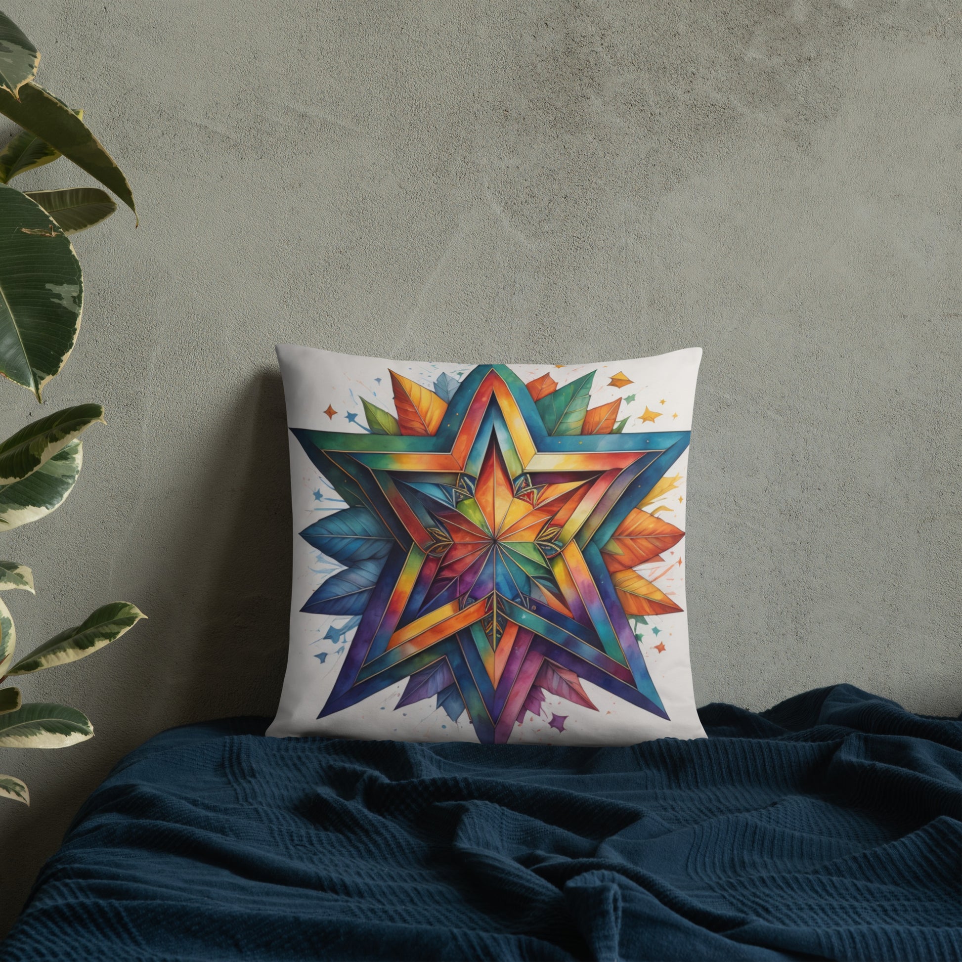Vibrant Song | Star of David | Pillow Case