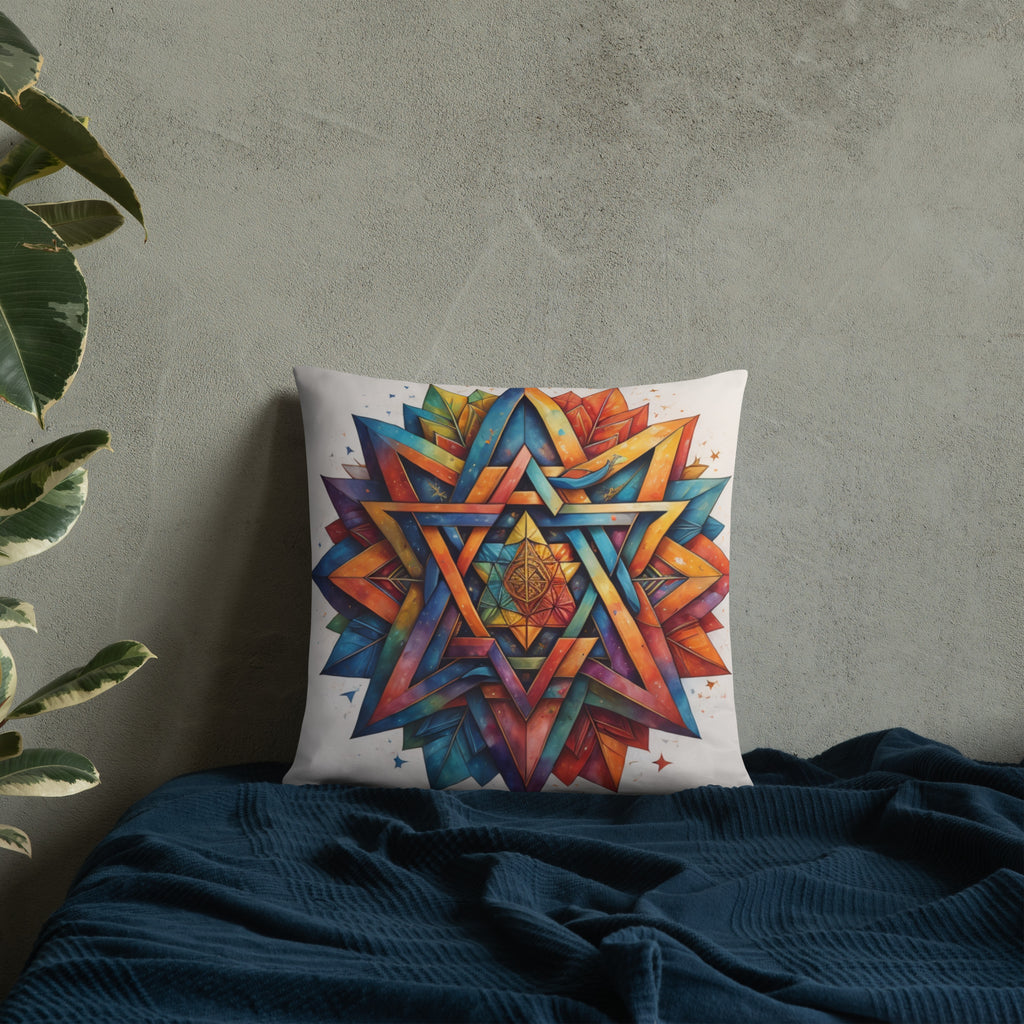 Vibrant Song | Star of David | Pillow Case