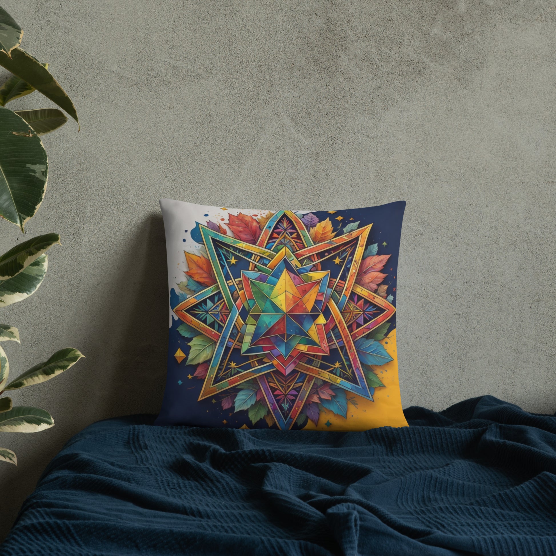 Vibrant Song | Star of David | Pillow Case