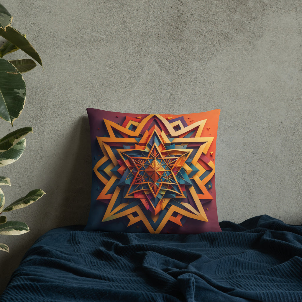 Vibrant Song | Star of David | Pillow Case