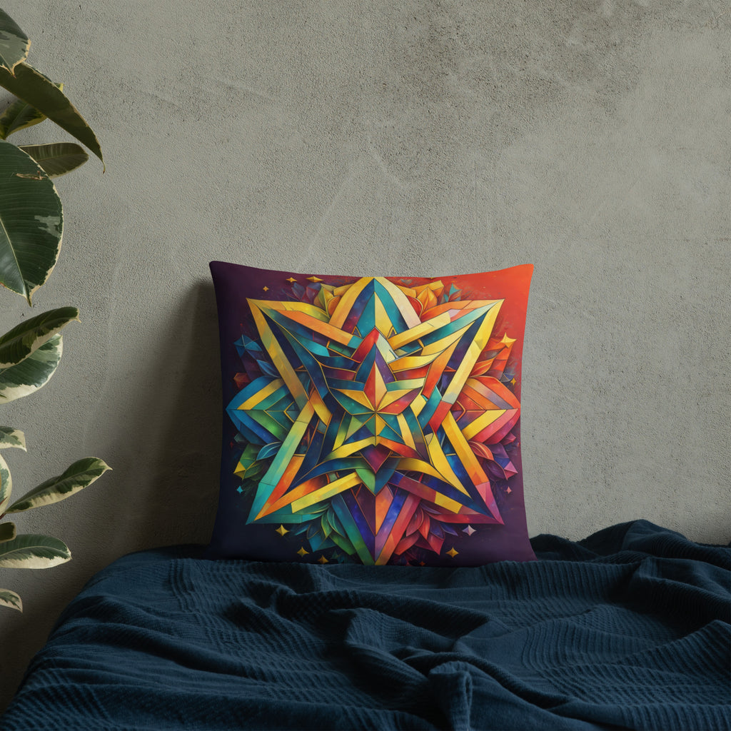 Vibrant Song | Star of David | Pillow Case