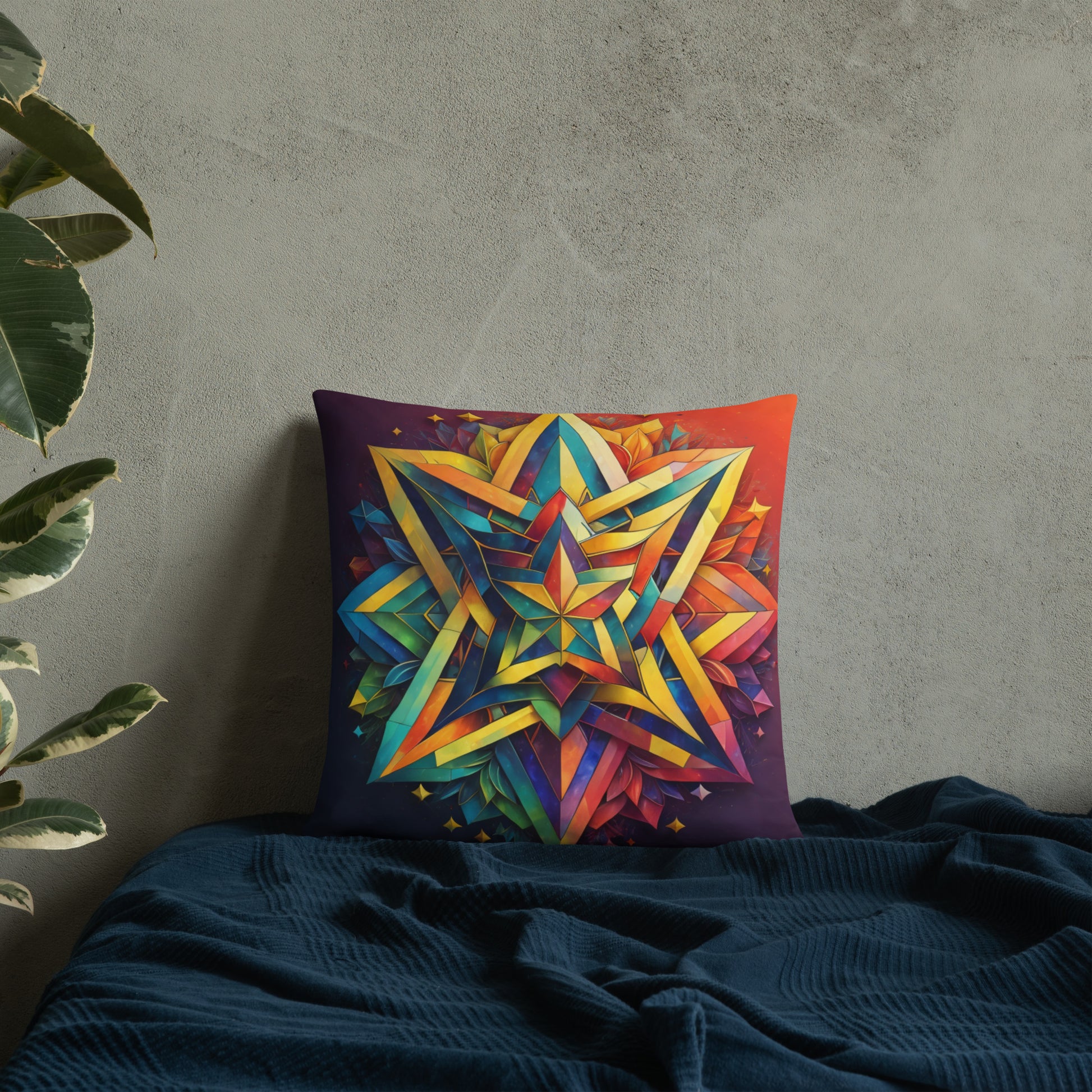 Vibrant Song | Star of David | Pillow Case
