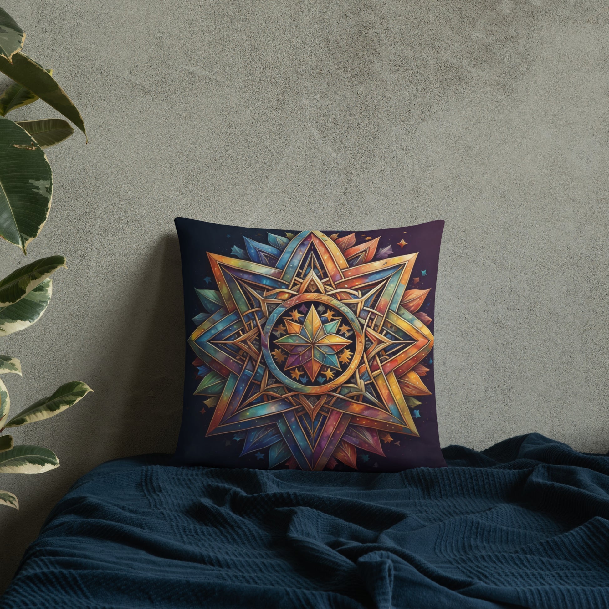 Vibrant Song | Star of David | Pillow Case