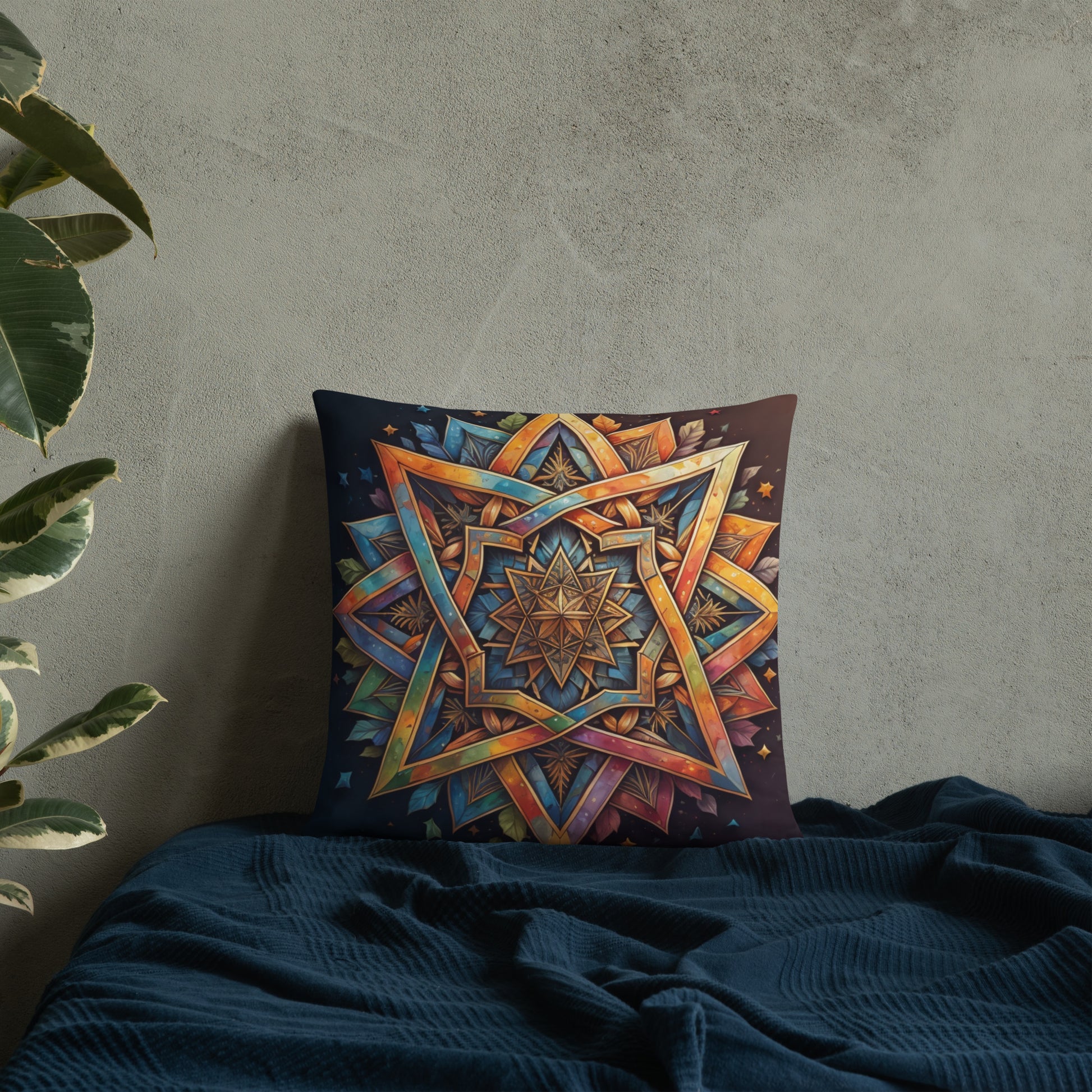 Vibrant Song | Star of David | Pillow Case