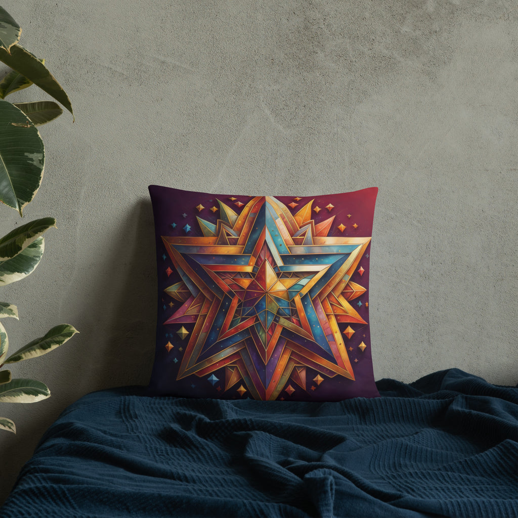 Vibrant Song | Star of David | Pillow Case