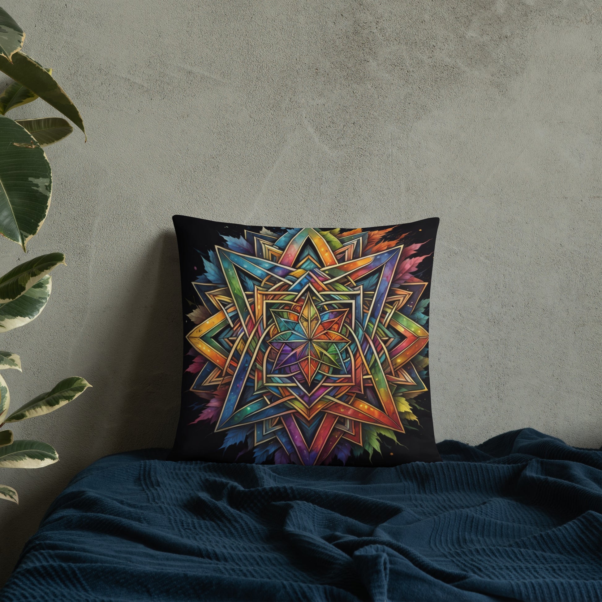 Vibrant Song | Star of David | Pillow Case