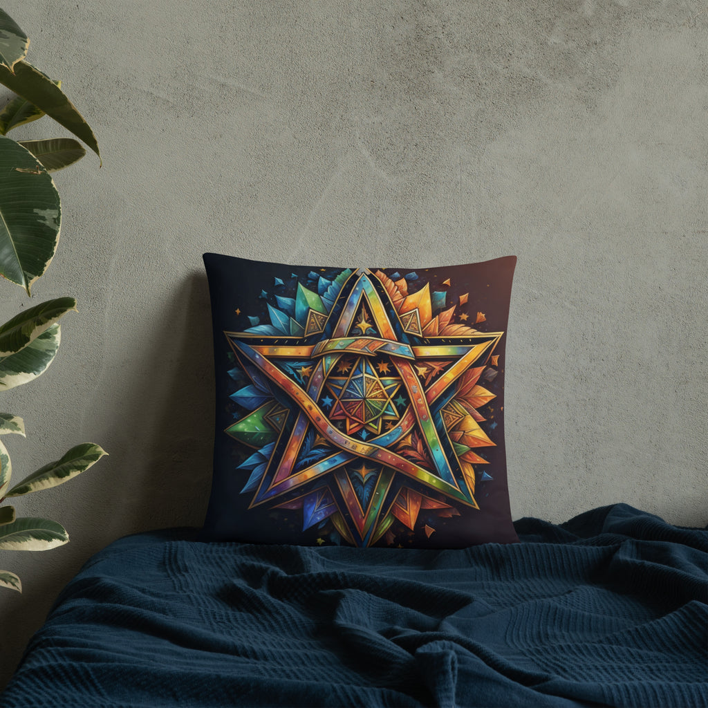 Vibrant Song | Star of David | Pillow Case