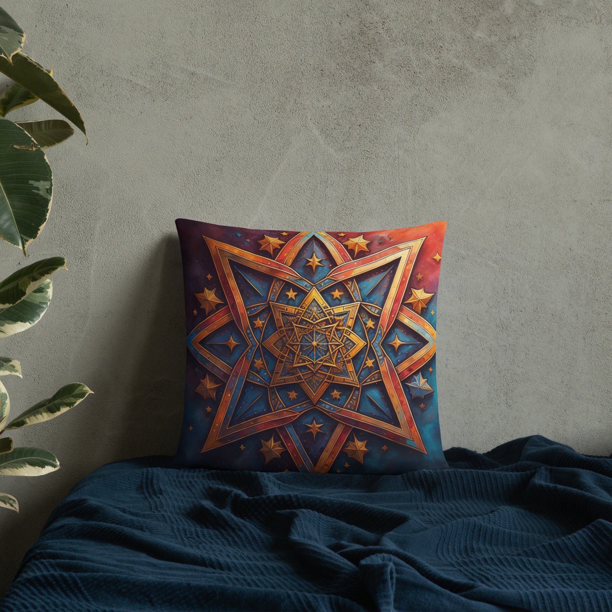 Vibrant Song | Star of David | Pillow Case