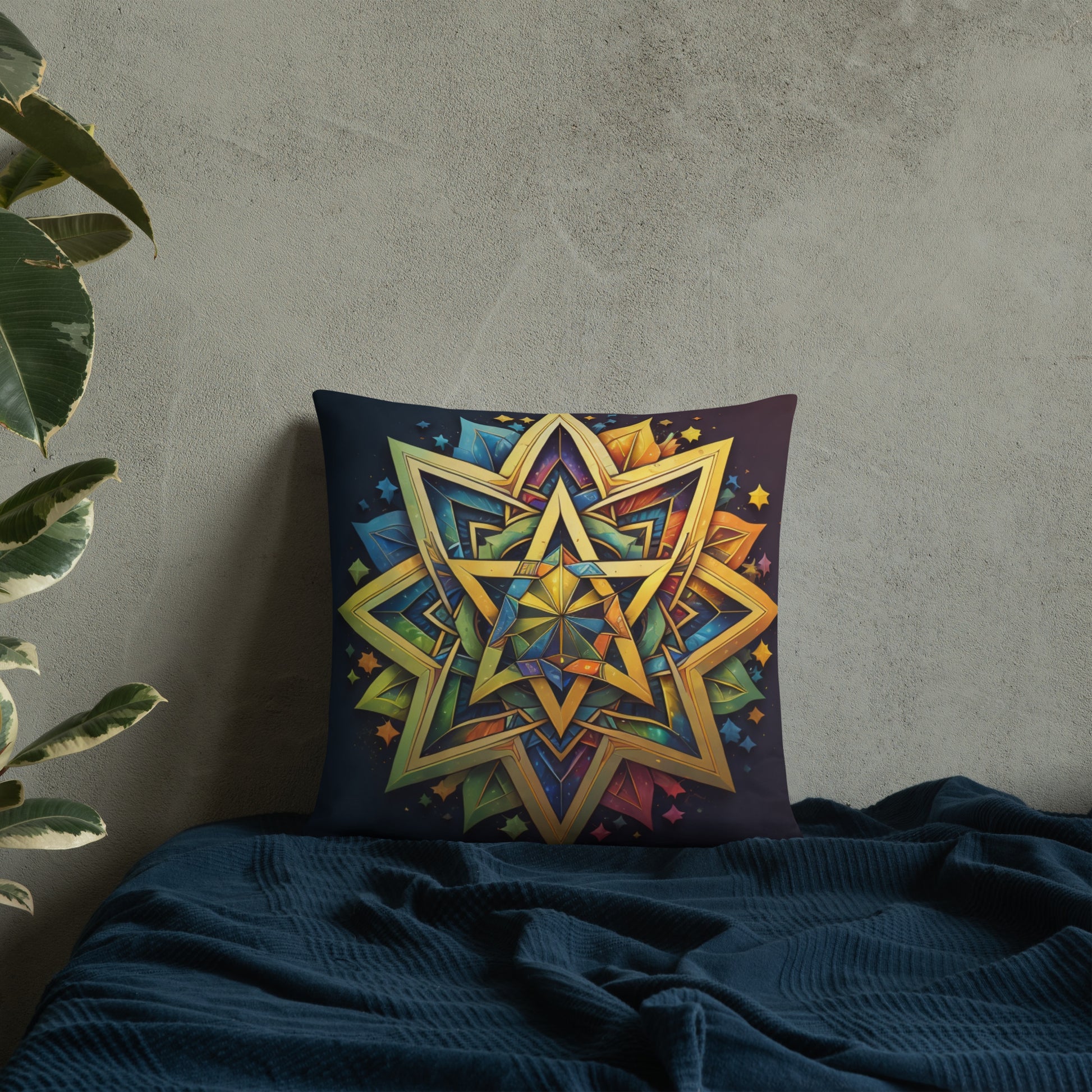 Vibrant Song | Star of David | Pillow Case