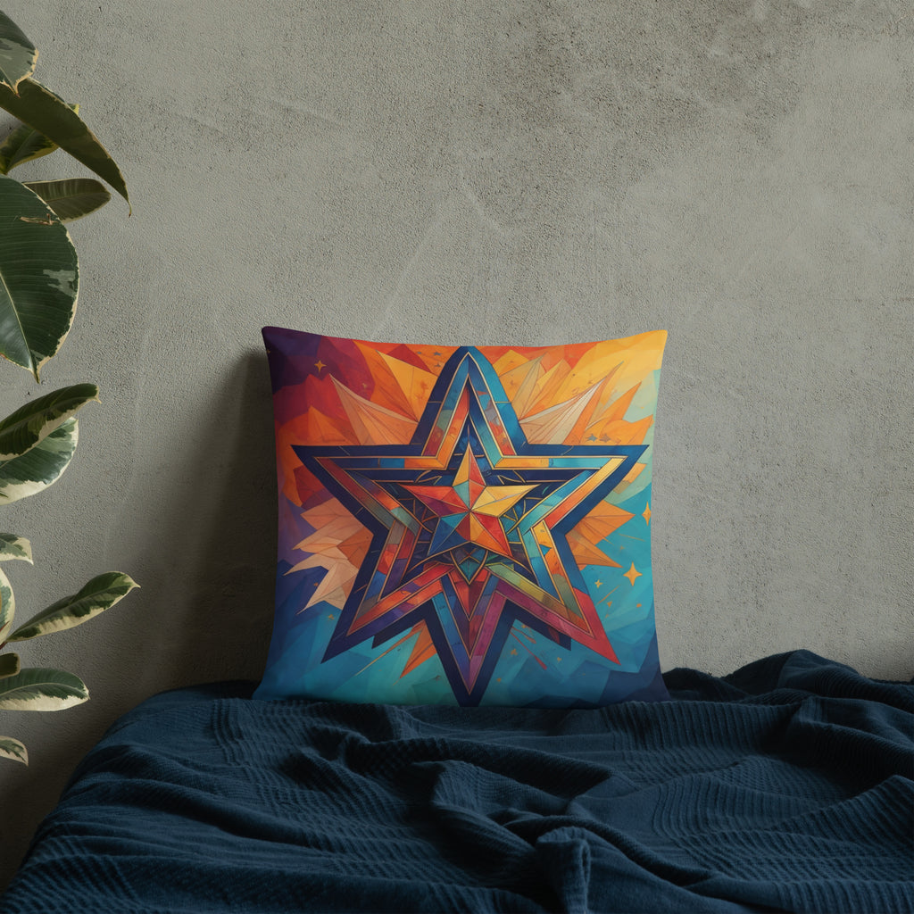 Vibrant Song | Star of David | Pillow Case