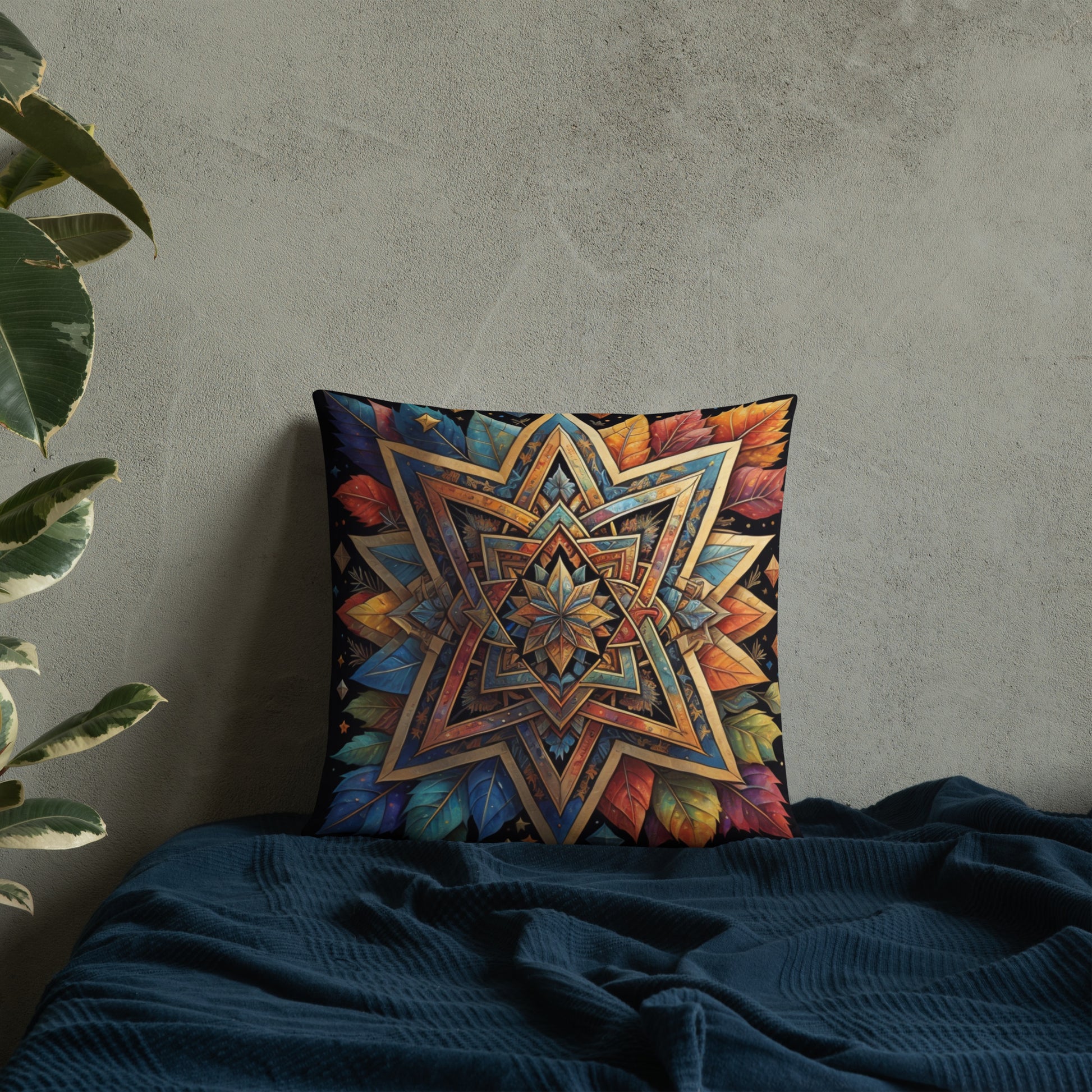 Vibrant Song | Star of David | Pillow Case