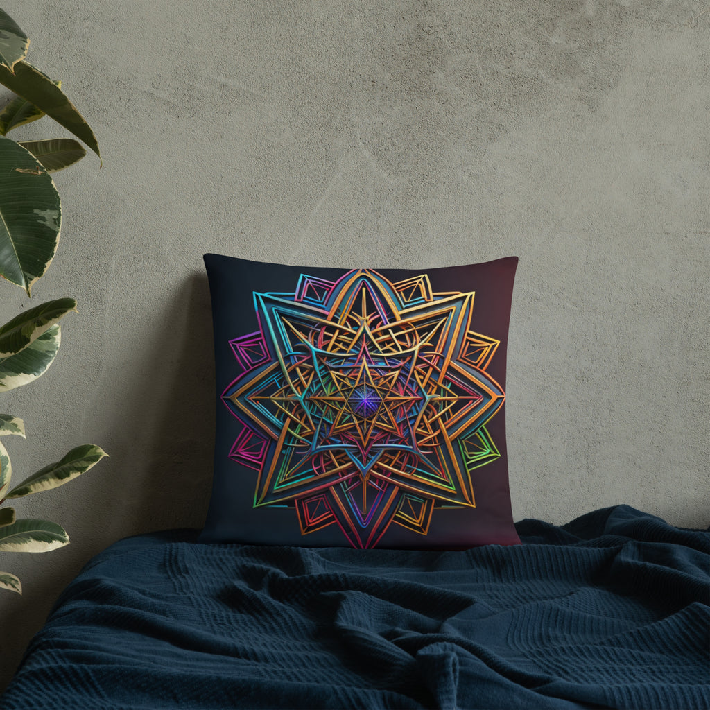 Futuristic Shine | Star of David | Pillow Case