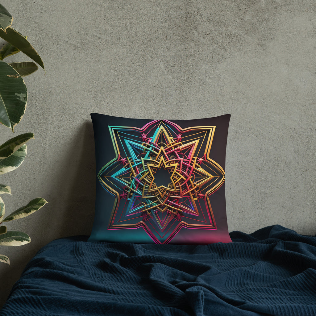 Futuristic Shine | Star of David | Pillow Case