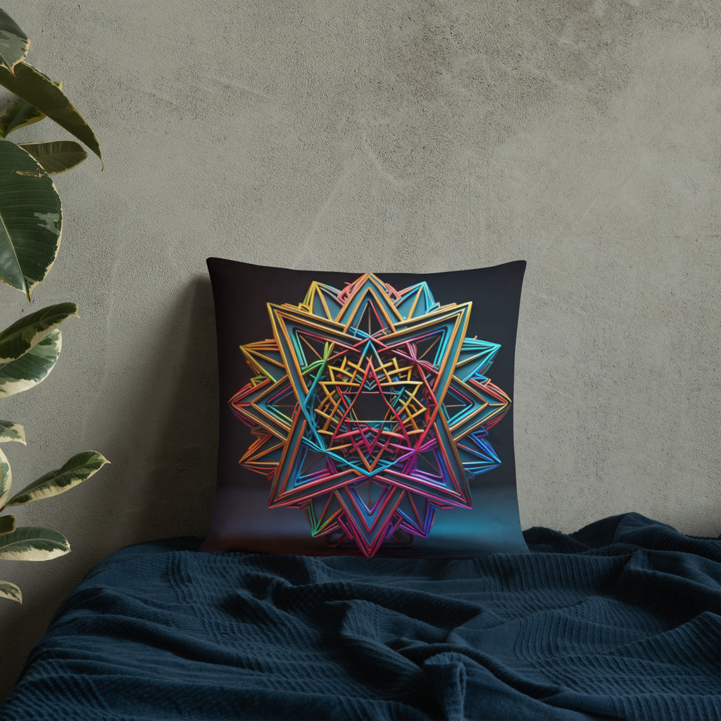 Futuristic Shine | Star of David | Pillow Case