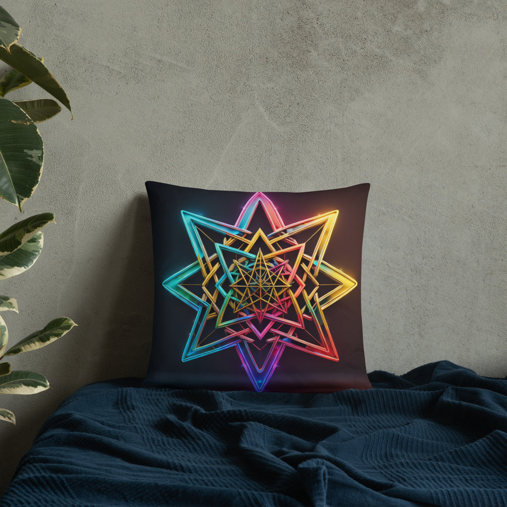 Futuristic Shine | Star of David | Pillow Case