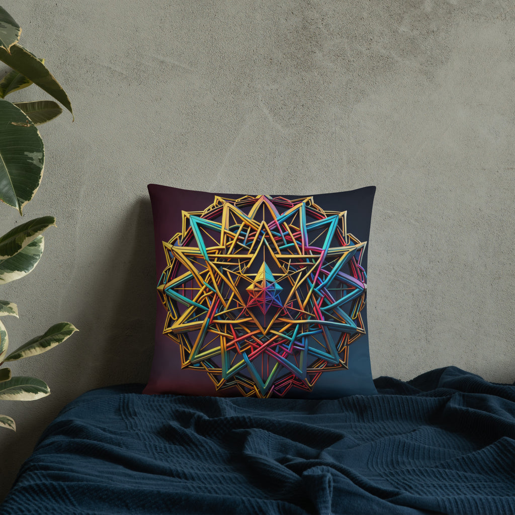 Futuristic Shine | Star of David | Pillow Case