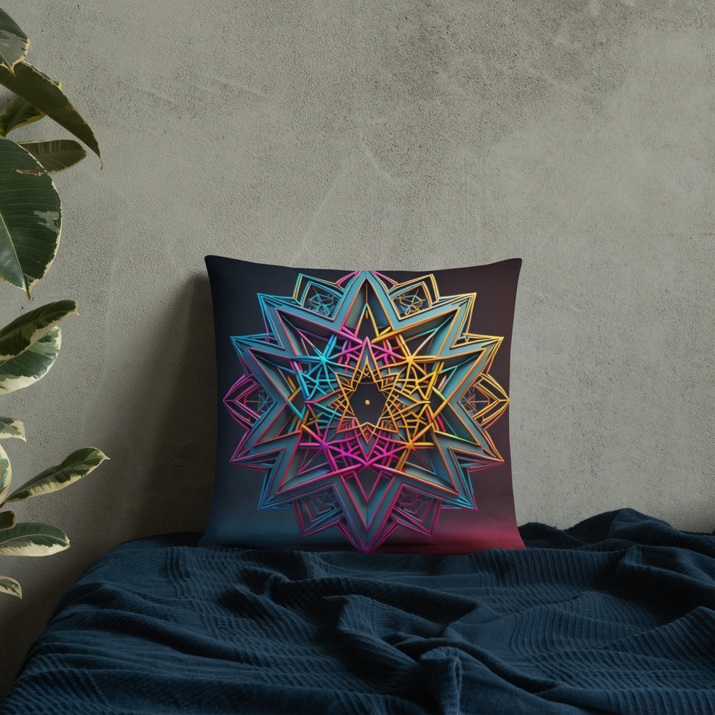 Futuristic Shine | Star of David | Pillow Case