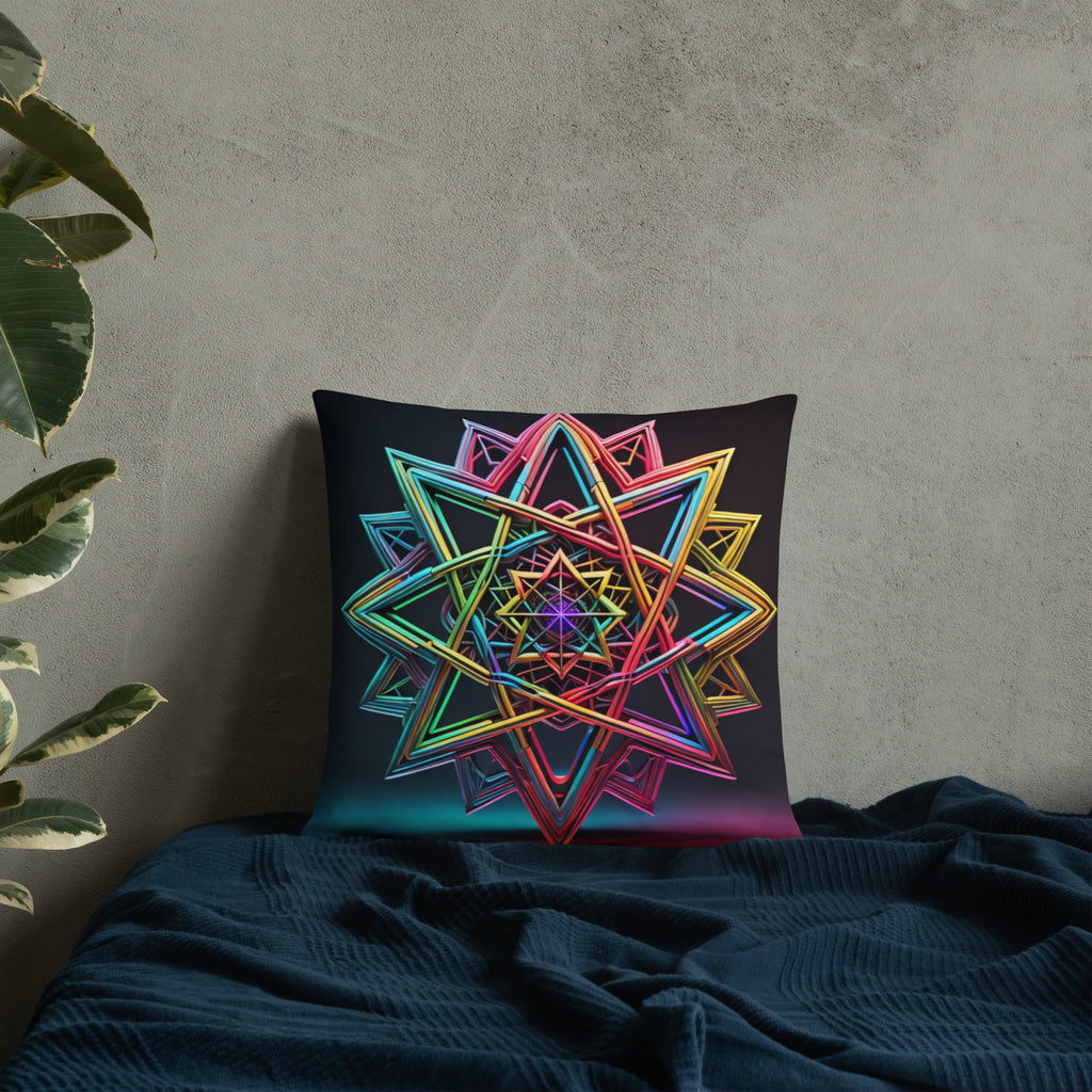 Futuristic Shine | Star of David | Pillow Case