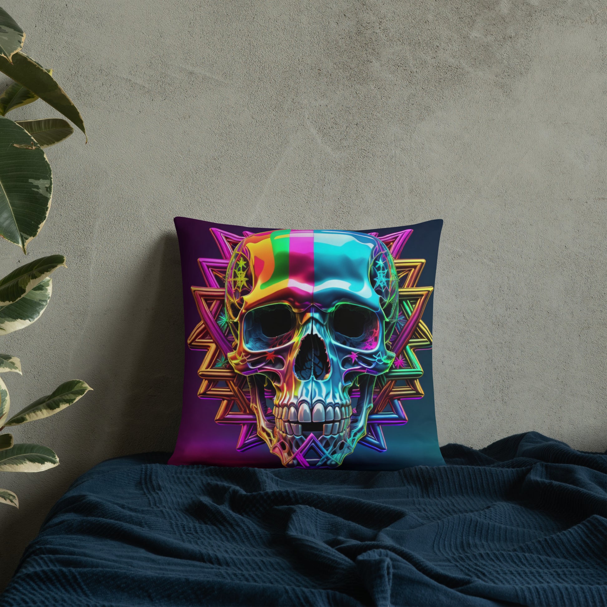 Cromo Skull | Star of David | Pillow Case