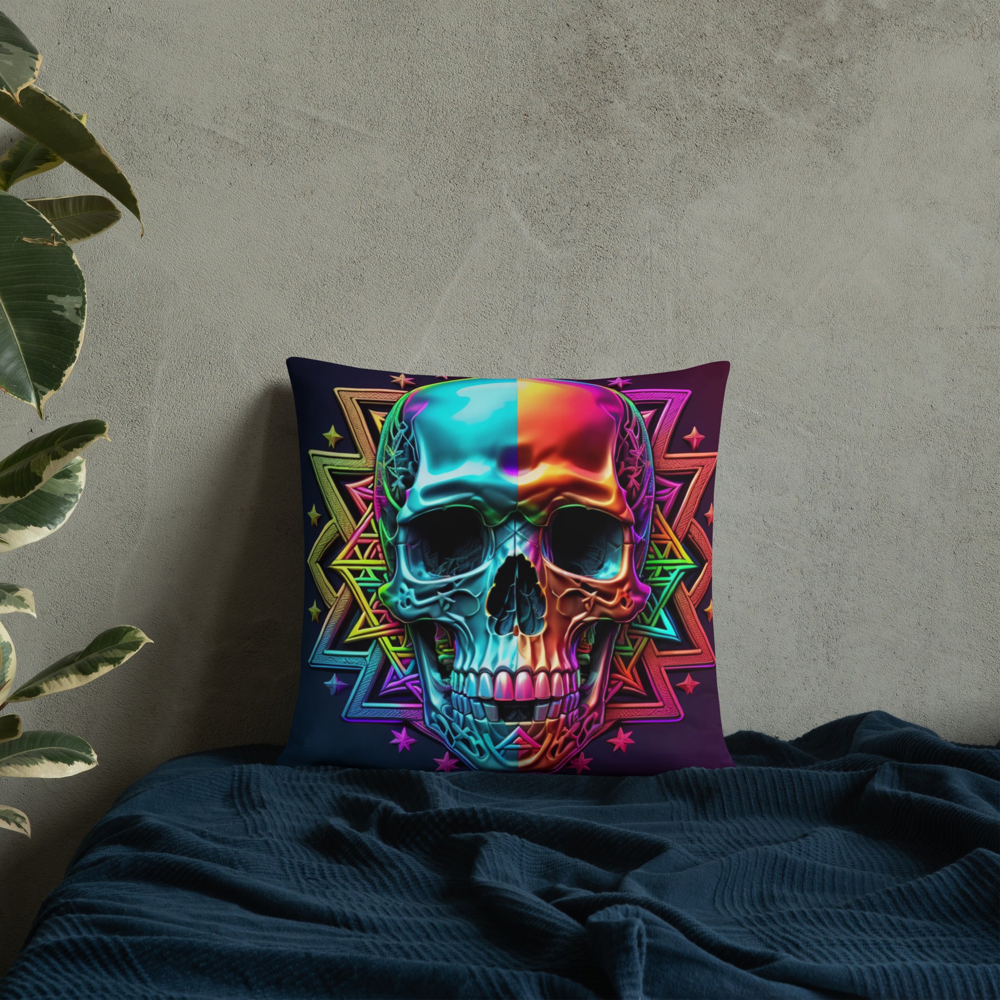 Cromo Skull | Star of David | Pillow Case