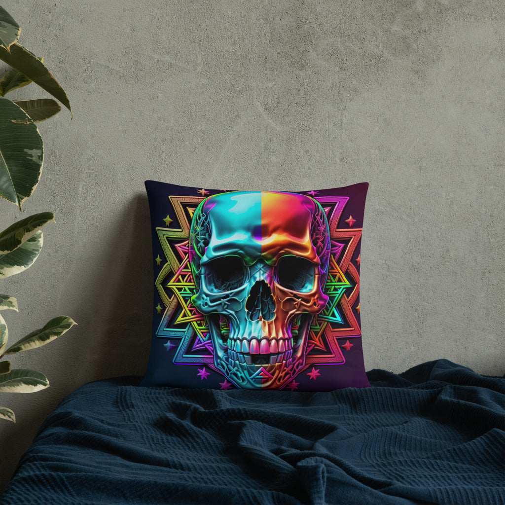 Cromo Skull | Star of David | Pillow Case