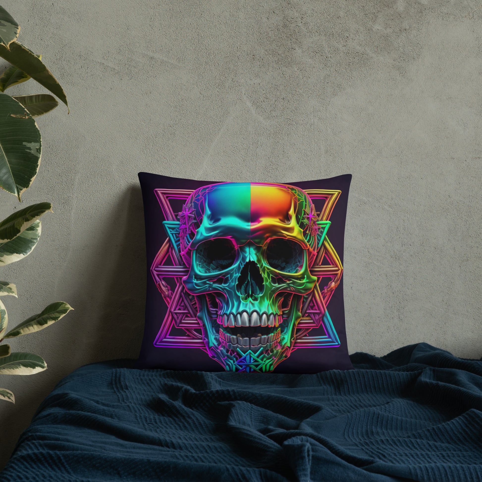 Cromo Skull | Star of David | Pillow Case