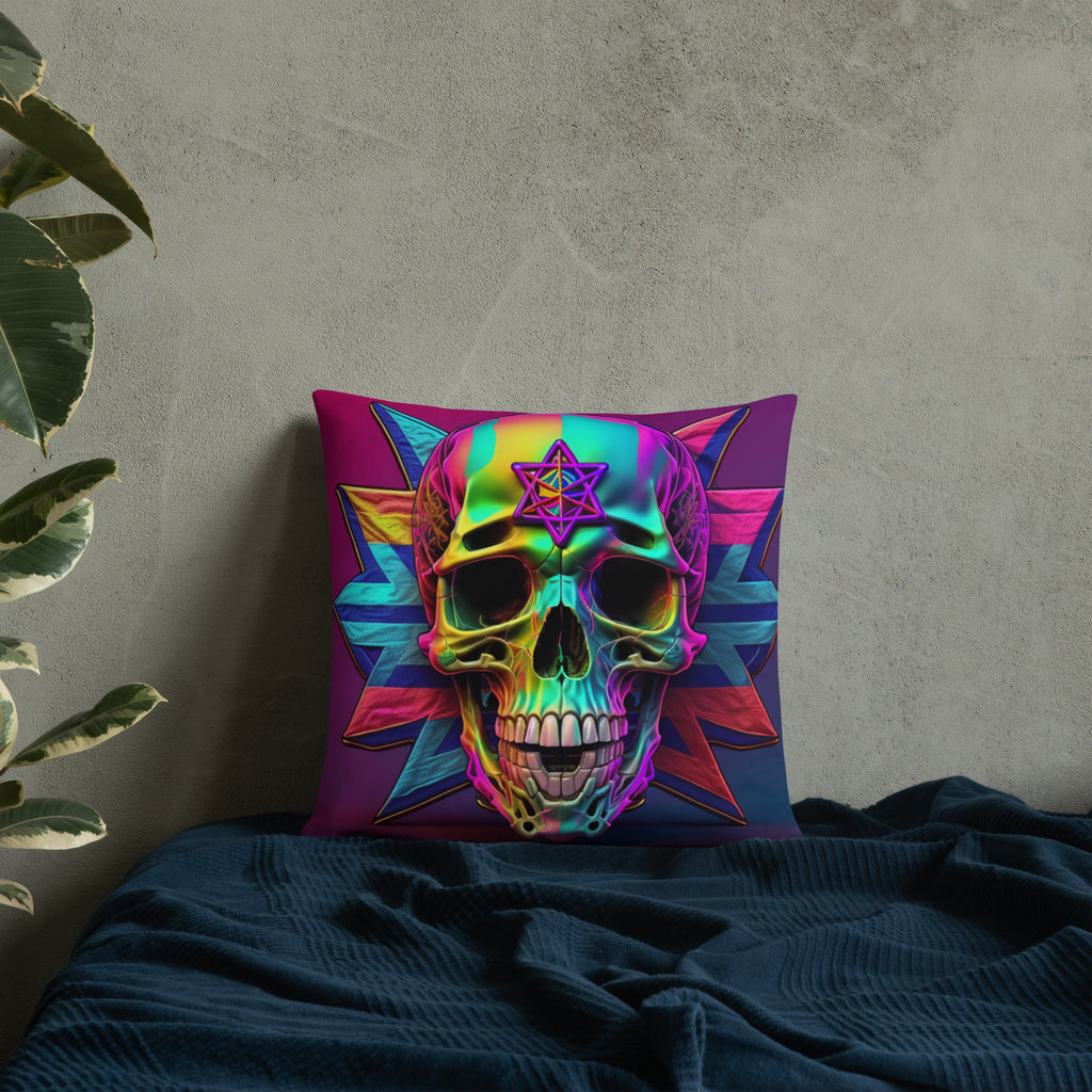Cromo Skull | Star of David | Pillow Case