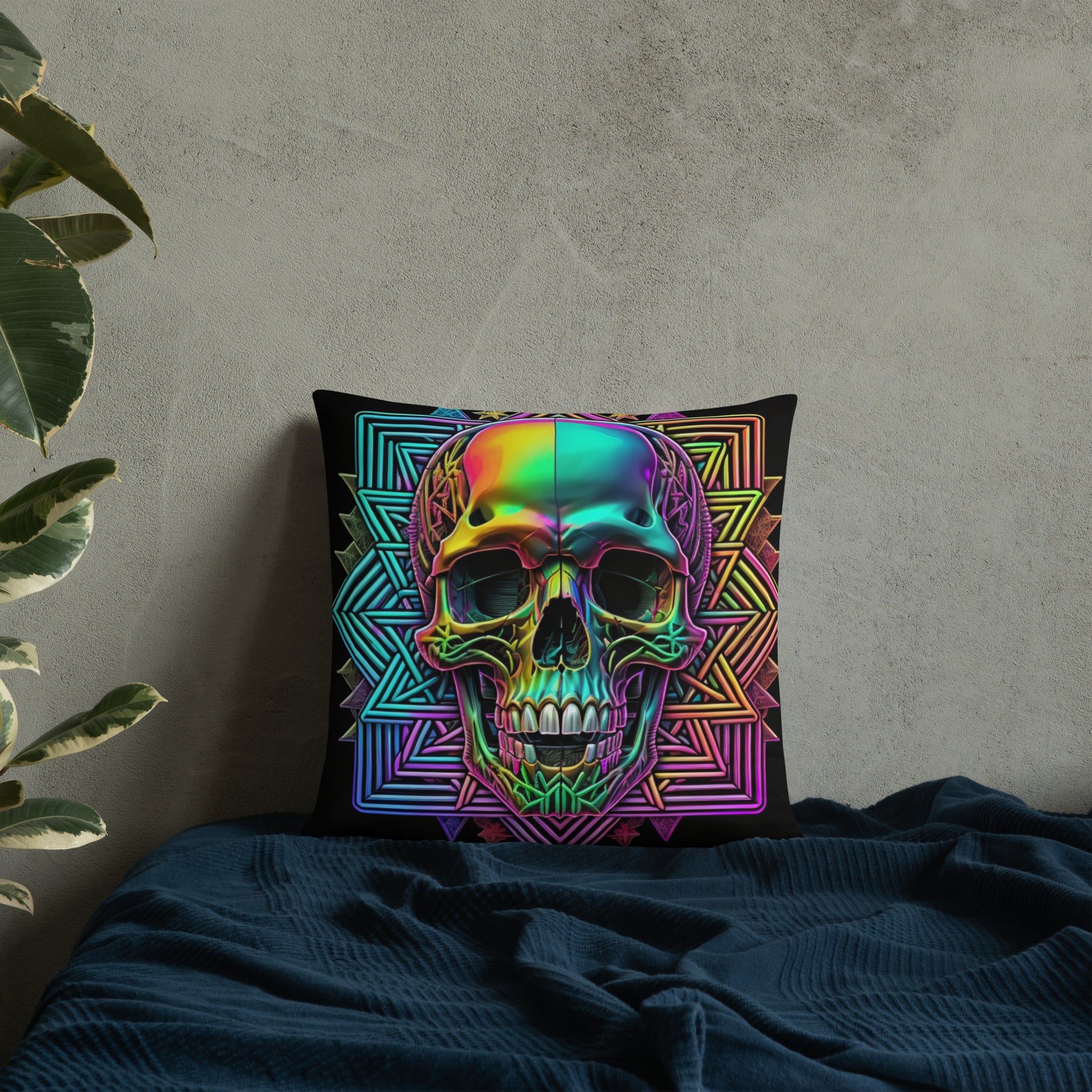 Cromo Skull | Star of David | Pillow Case