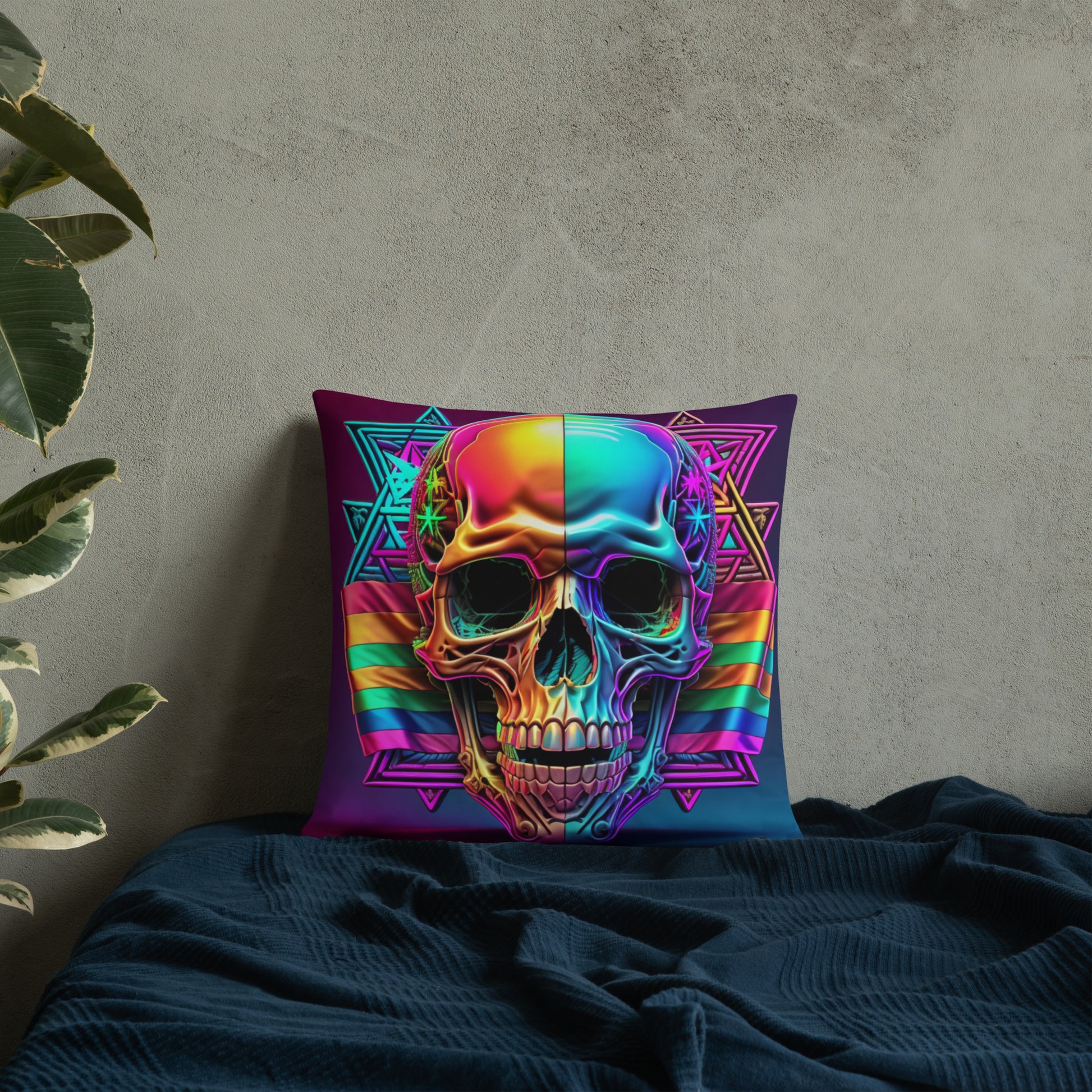 Cromo Skull | Star of David | Pillow Case