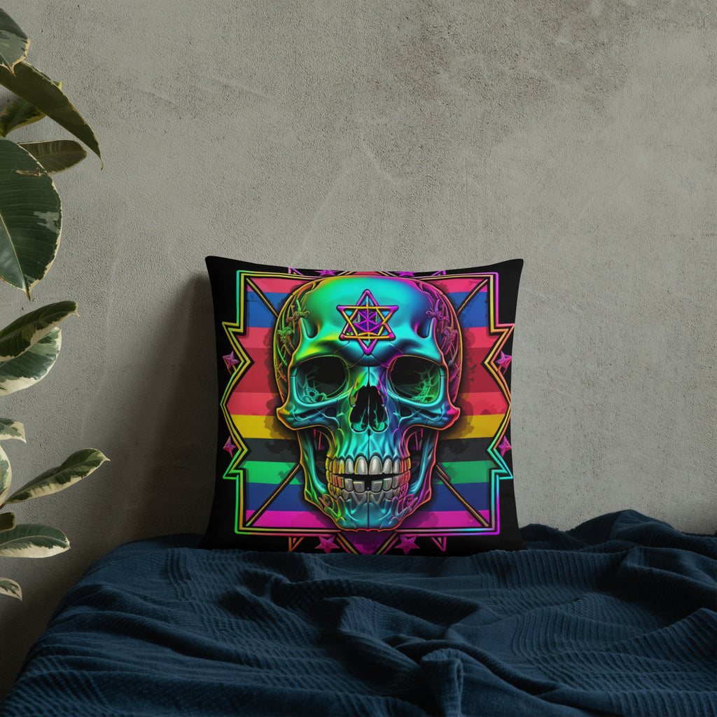 Cromo Skull | Star of David | Pillow Case