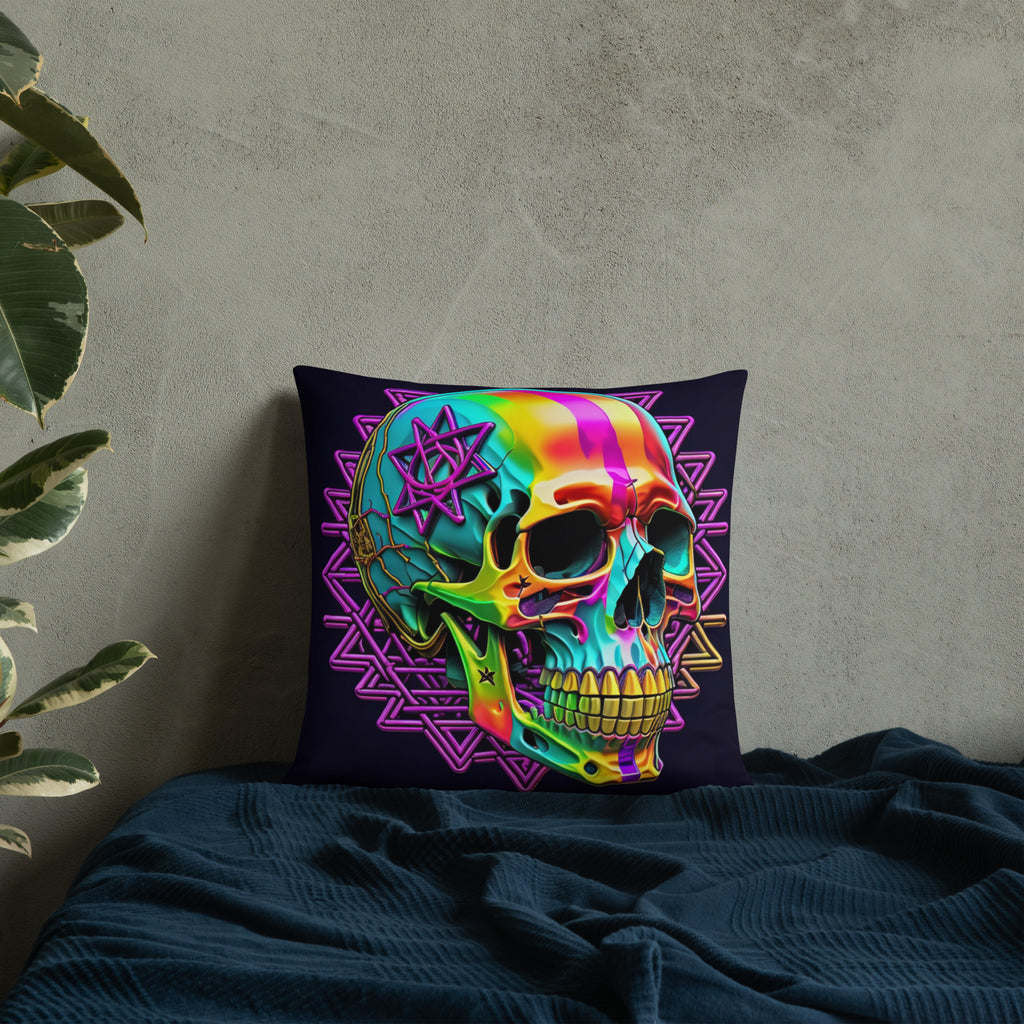 Cromo Skull | Star of David | Pillow Case