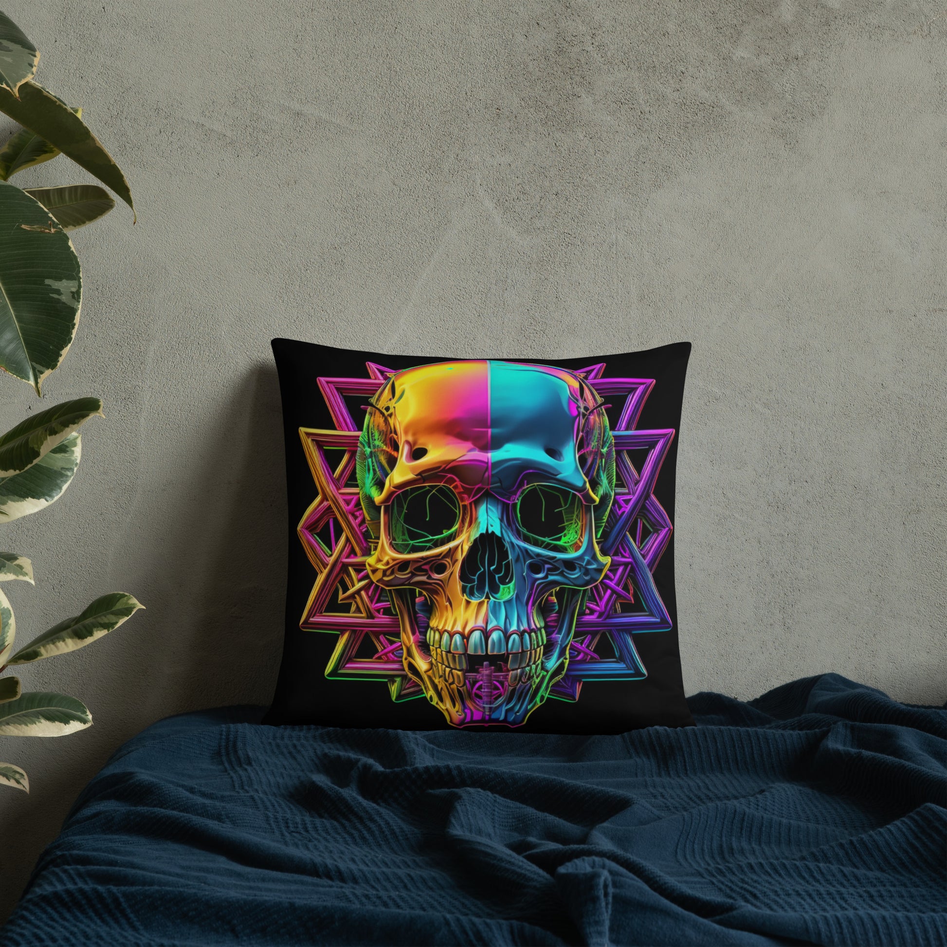 Cromo Skull | Star of David | Pillow Case
