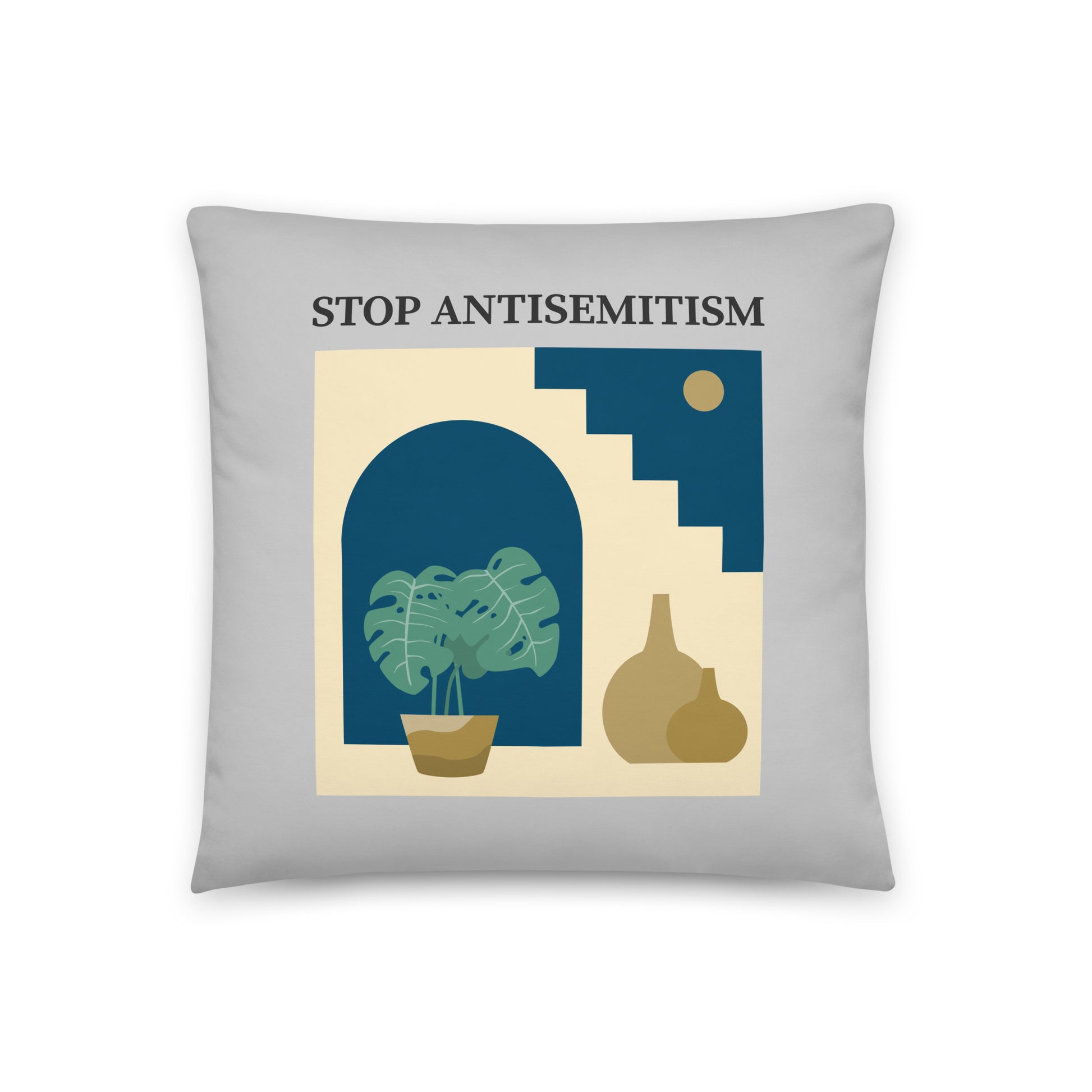 Stop Antisemitism | Plants & Flowers Edition | Pillow Case