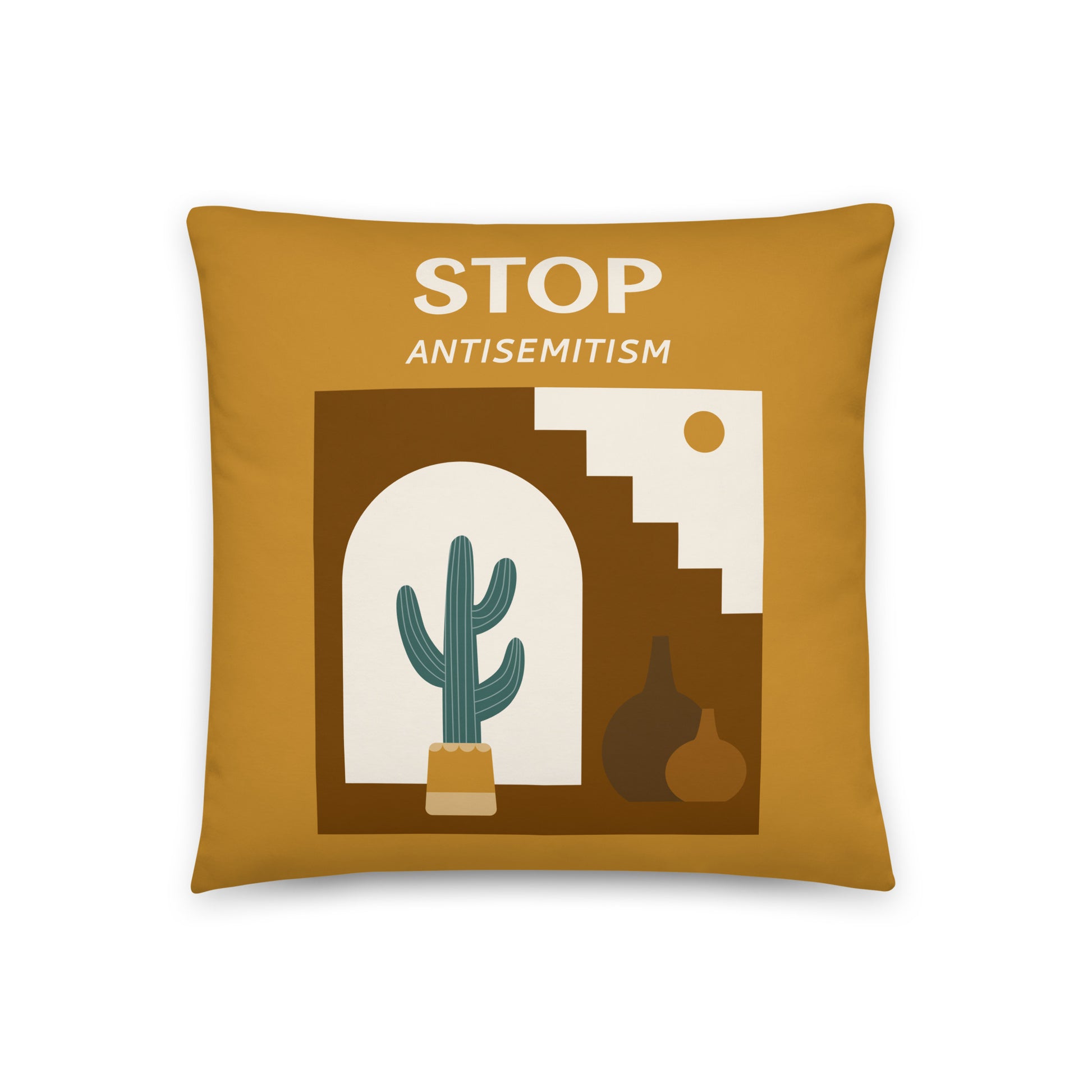 Stop Antisemitism | Plants & Flowers Edition | Pillow Case