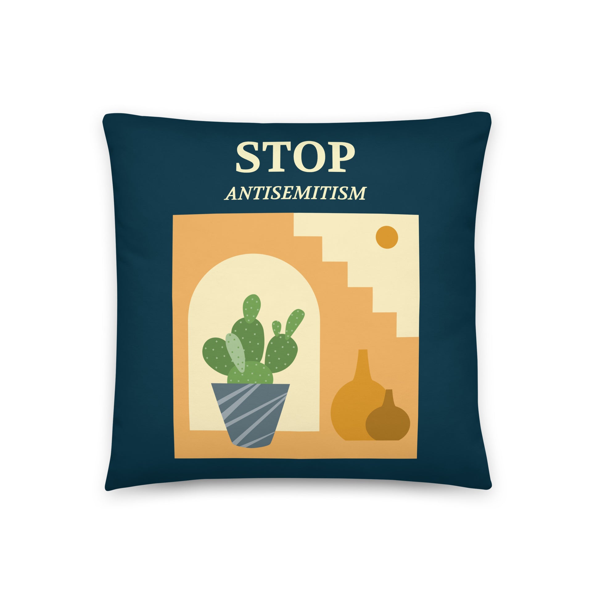 Stop Antisemitism | Plants & Flowers Edition | Pillow Case