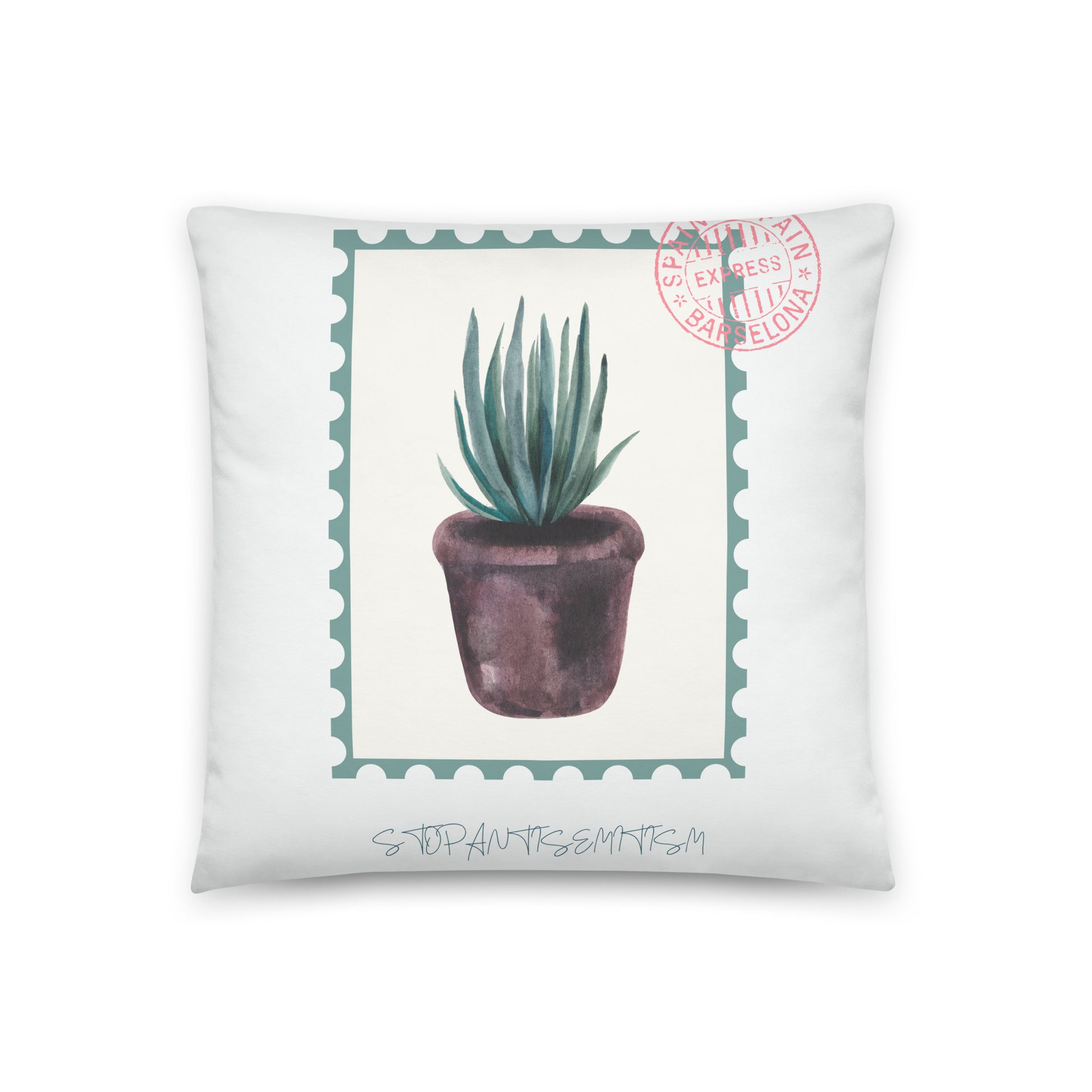 Stop Antisemitism | Plants & Flowers Edition | Pillow Case