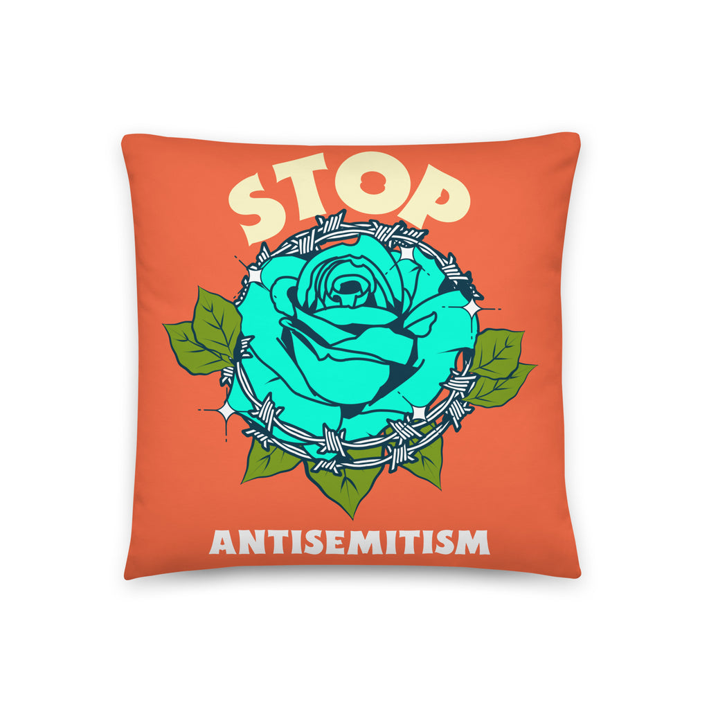 Stop Antisemitism | Plants & Flowers Edition | Pillow Case