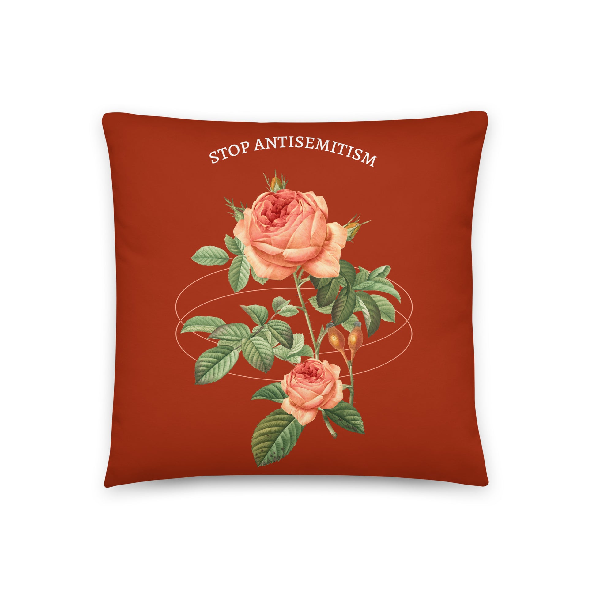Stop Antisemitism | Plants & Flowers Edition | Pillow Case