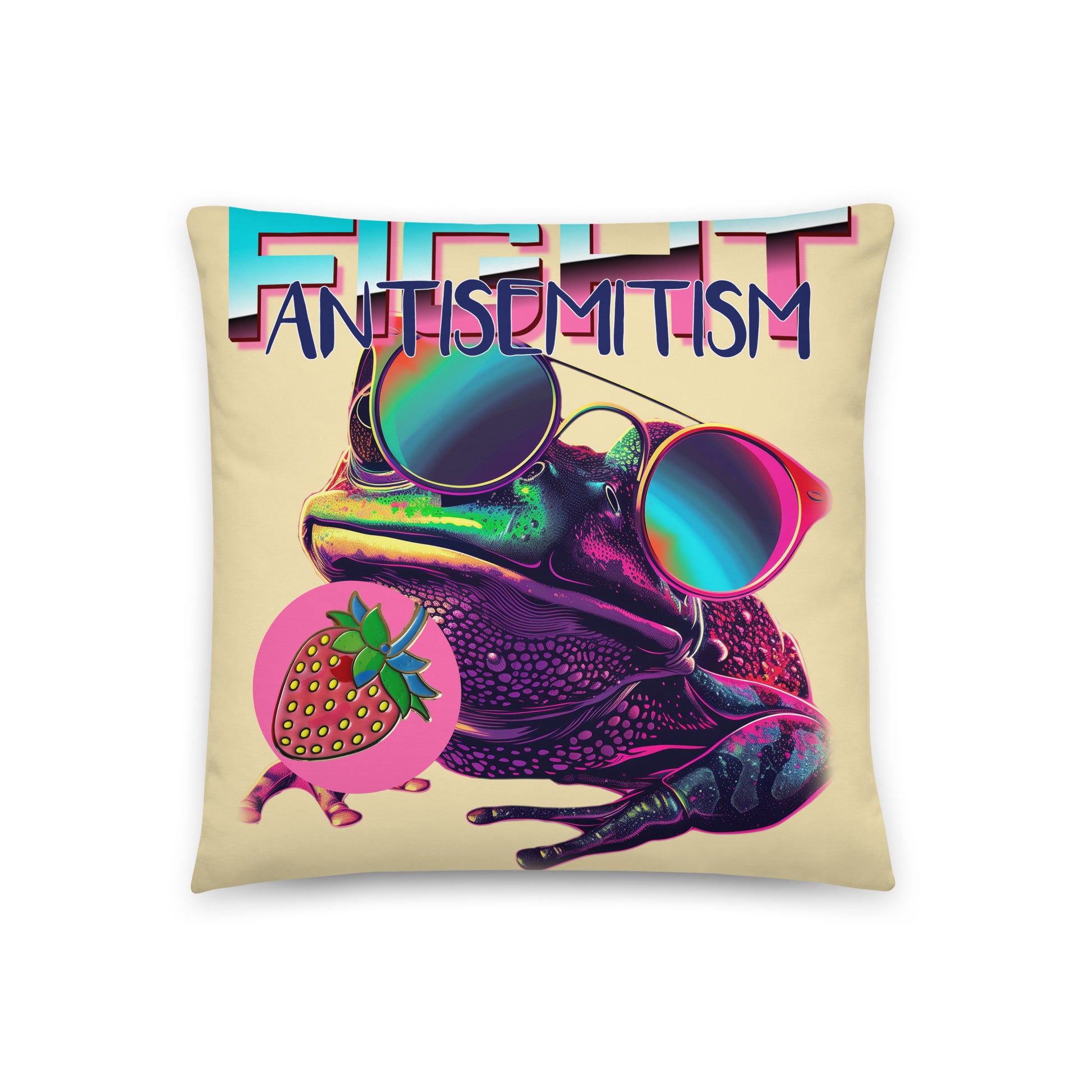 Retro Neon Animal | Fight Antisemitism | Pillow Case