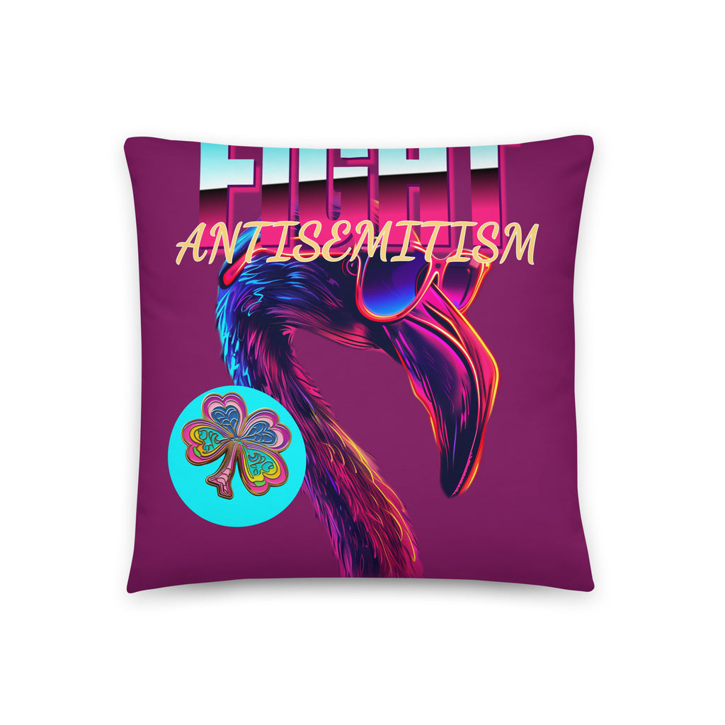 Retro Neon Animal | Fight Antisemitism | Pillow Case