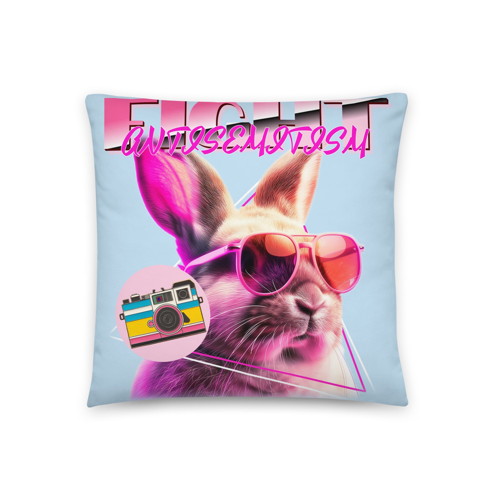 Retro Neon Animal | Fight Antisemitism | Pillow Case