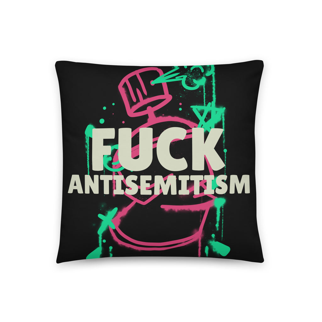 Fuck Antisemitism Graffiti | Pillow Case