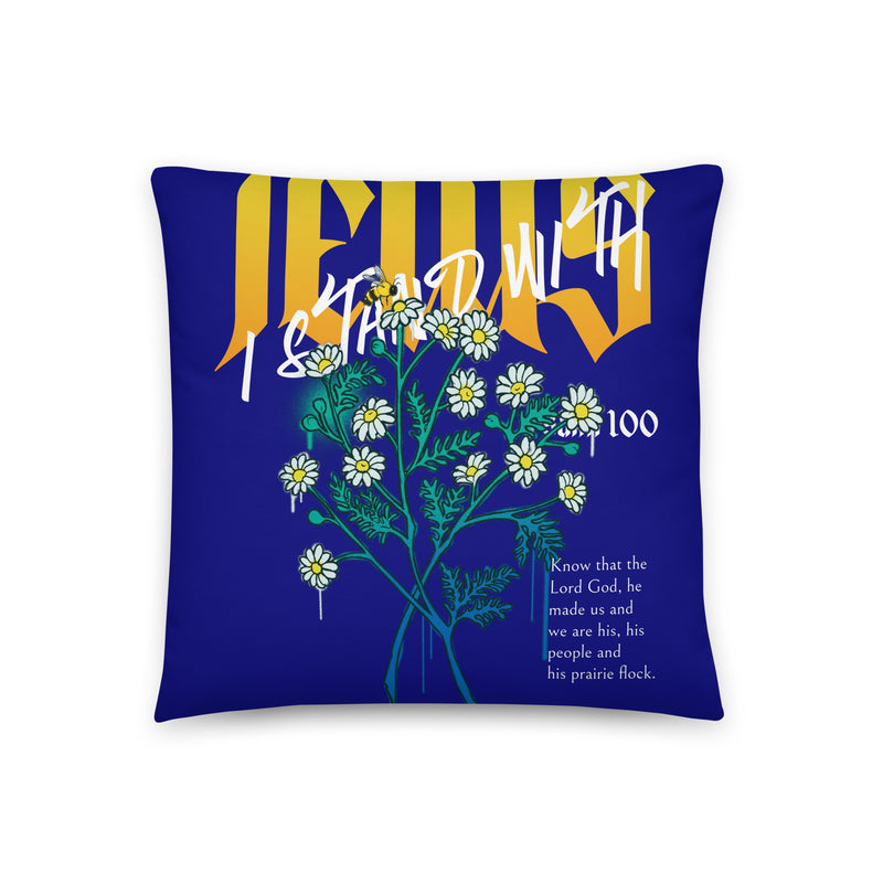 I Stand With Jews | Flower Christian Bible Verse | Pillow Case