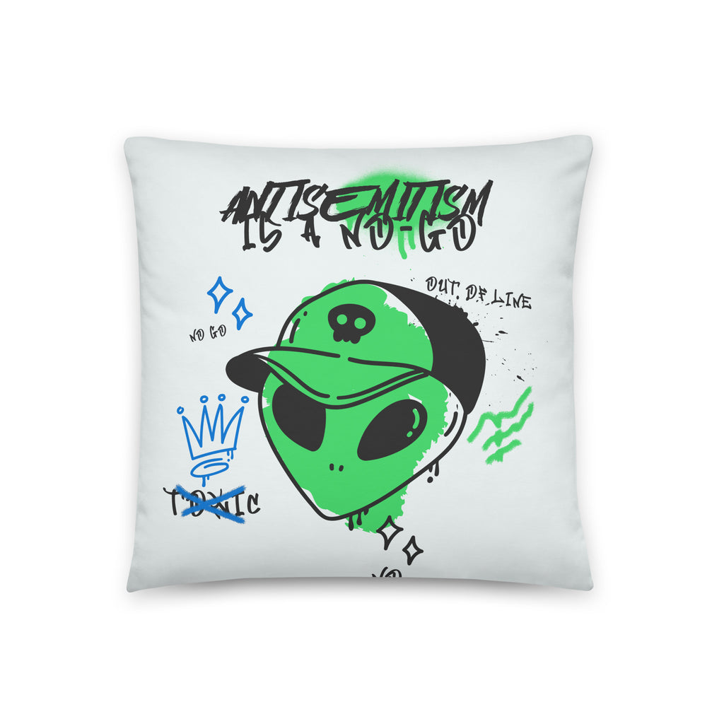 No Go Graffiti Doodle | Antisemitism | Pillow Case